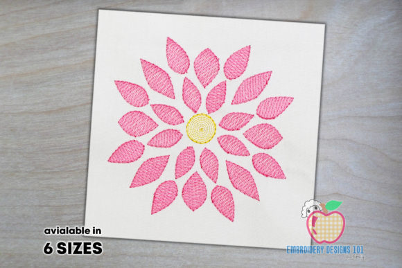 Dahlia Flower Sketch