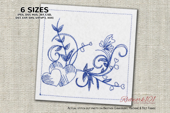 Valentine Butterfly Embroidery